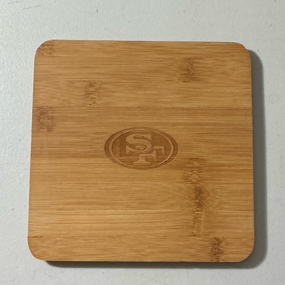 Bamboo Coaster with Logo